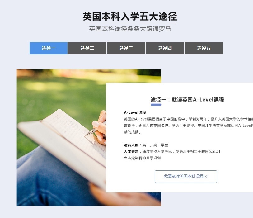 英国本科入学五大途径