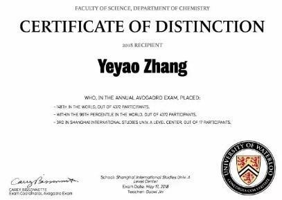 上外立泰ALEVEL学子滑铁卢学科大赛取得佳绩