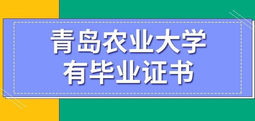 青岛农业大学在职研究生有毕业证吗