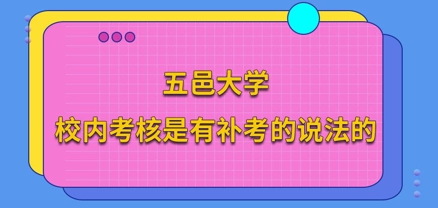五邑大学在职研究生校内考试有补考机会吗