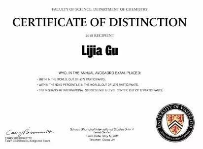 上外立泰ALEVEL学子滑铁卢学科大赛取得佳绩