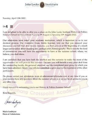 John Locke Institute夏校offer.jpg