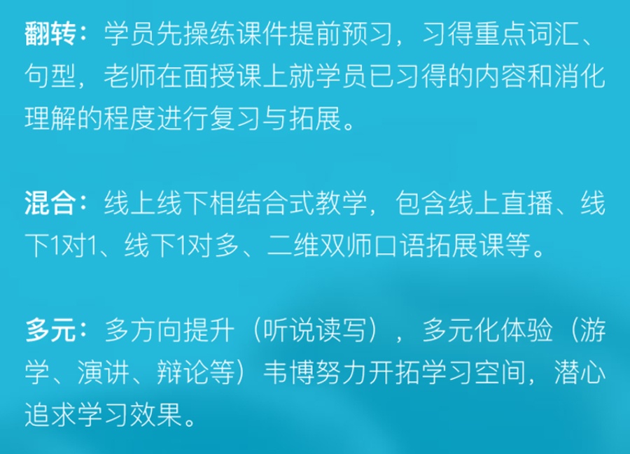 成人英语培训课，到韦博英语