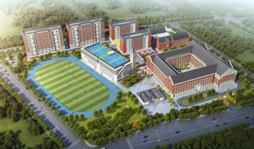 南京威雅学校鸟瞰效果图