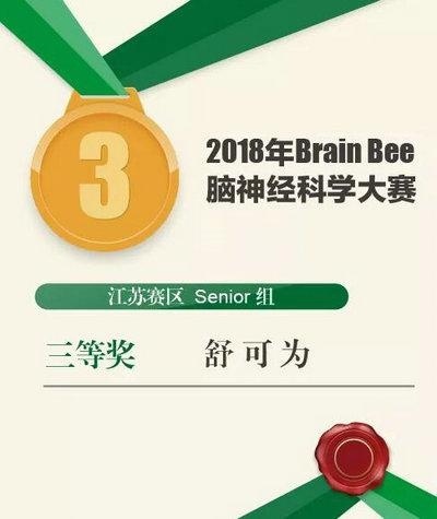 恭喜中加枫华国际学校学子"Brain Bee大赛"再获佳绩：江苏组三等奖