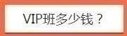 VIP班多少钱？