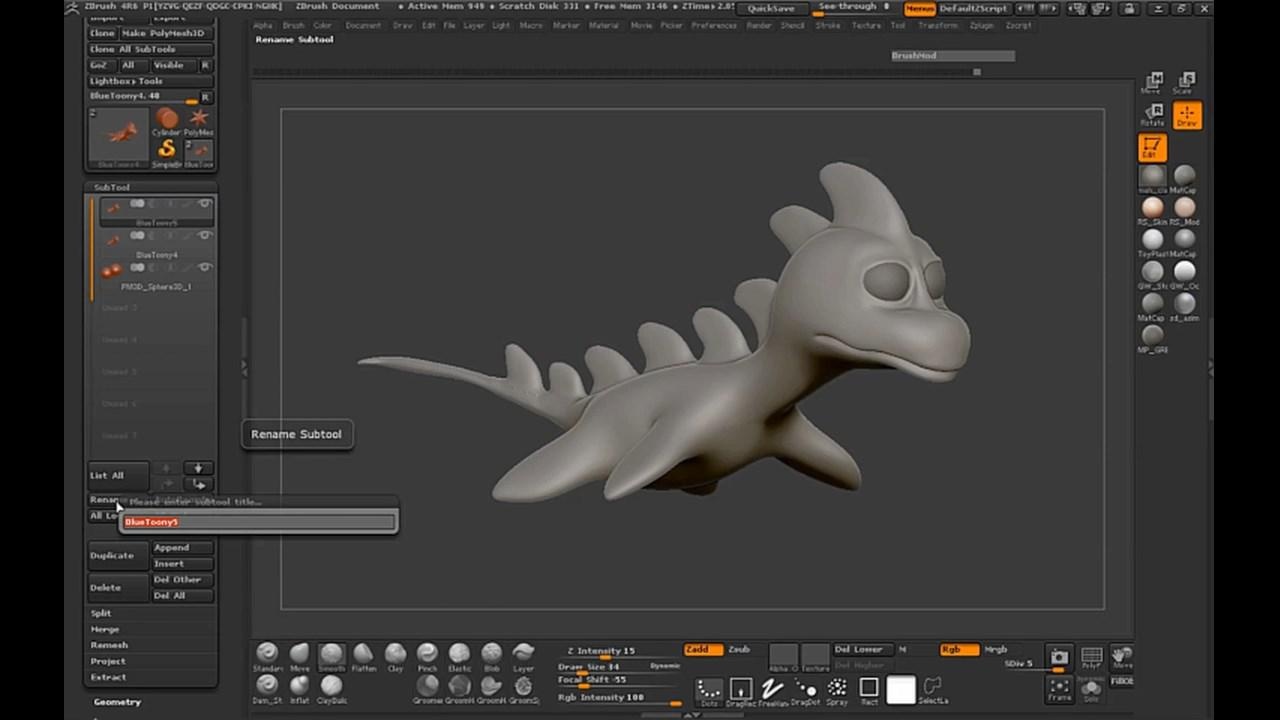 ZBrush雕刻制作游戏里面的实例物件