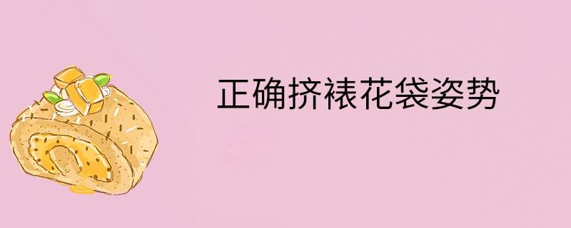 正确挤裱花袋姿势