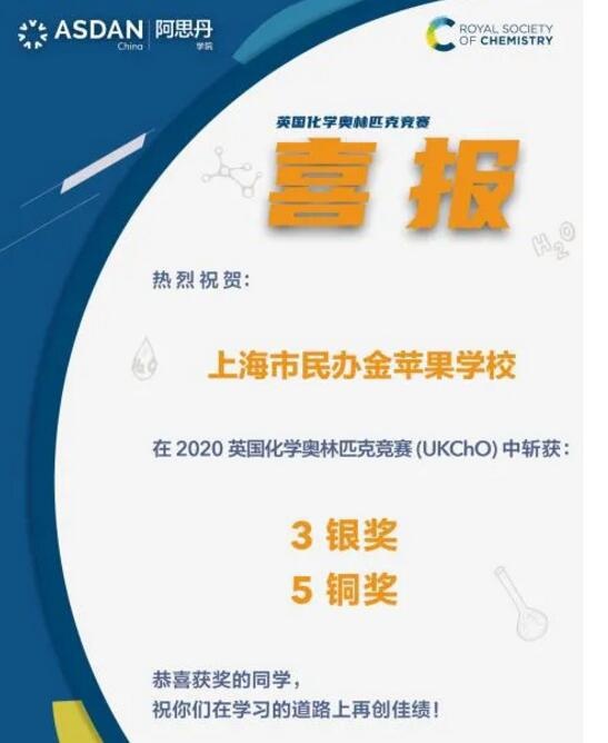 上海金苹果学校国际部学生在英国化学奥林匹克竞赛中获奖.jpg