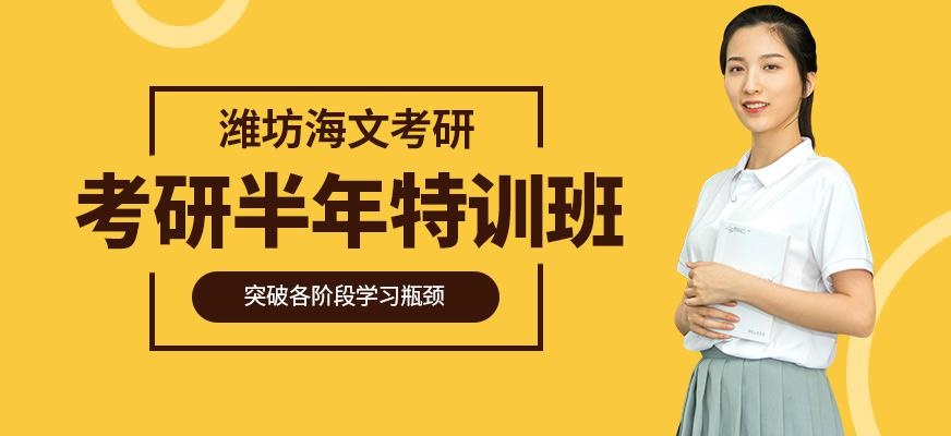 潍坊海文考研半年特训班