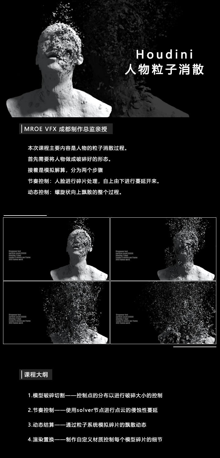 【Houdini特效】粒子消散