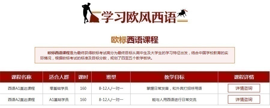 欧风西班牙语培训班