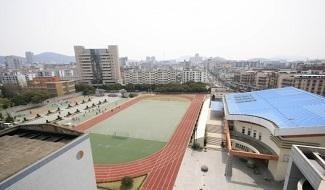 舟山中学校园风光