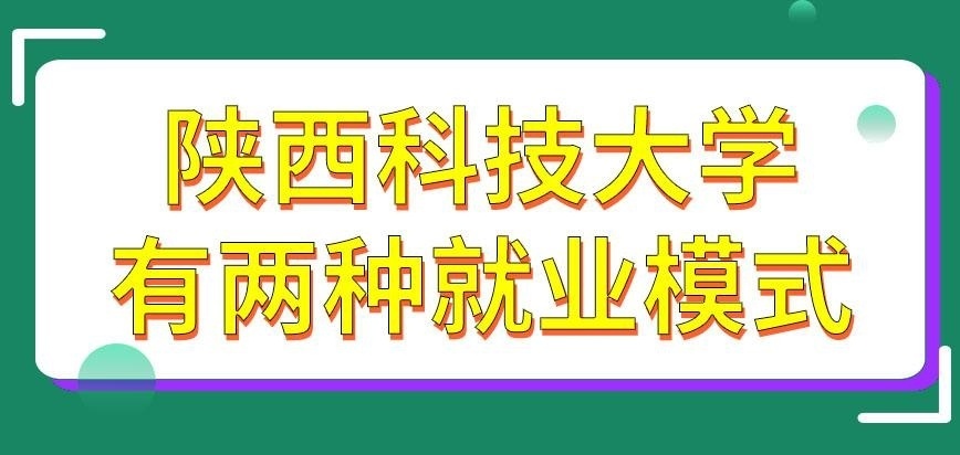 陕西科技大学在职研究生是有几种就业模式存在呢