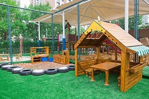 天津惠灵顿学校幼儿园户外学习区域