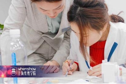 学员纸上练习眉形设计