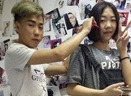 大美东方全能美发培训班学员刘小康