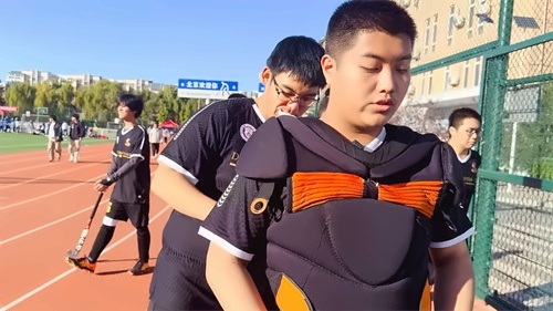 北京佳莲学校曲棍球比赛