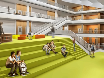 上海安生学校校区一角