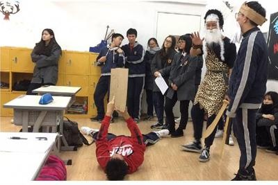 每组精心准备的分发给其他同学的讲义