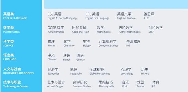 上海uec国际中心课程设置