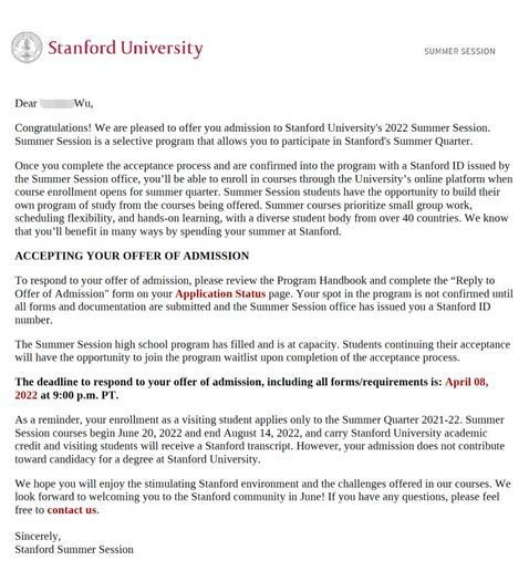 斯坦福大学夏校Offer.jpg