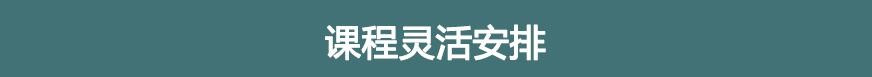 课程灵活安排