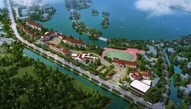 上海宏润博源学校鸟瞰图
