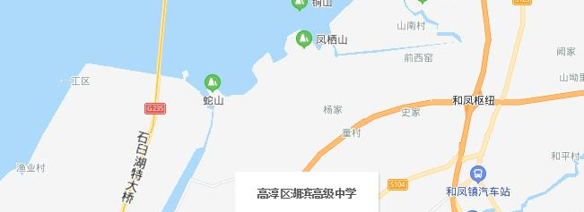 高淳湖滨高级中学地址在哪里