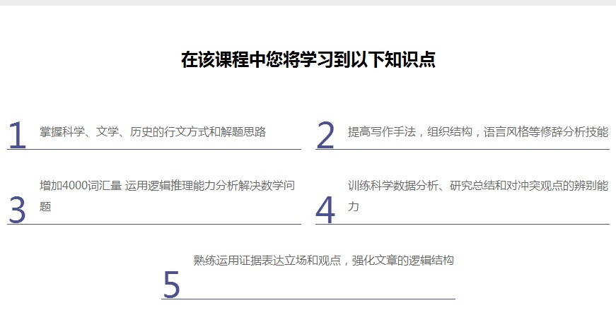 ACT培训，针对性强化辅导