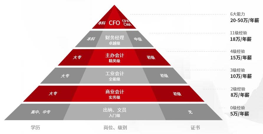 财务职业金字塔