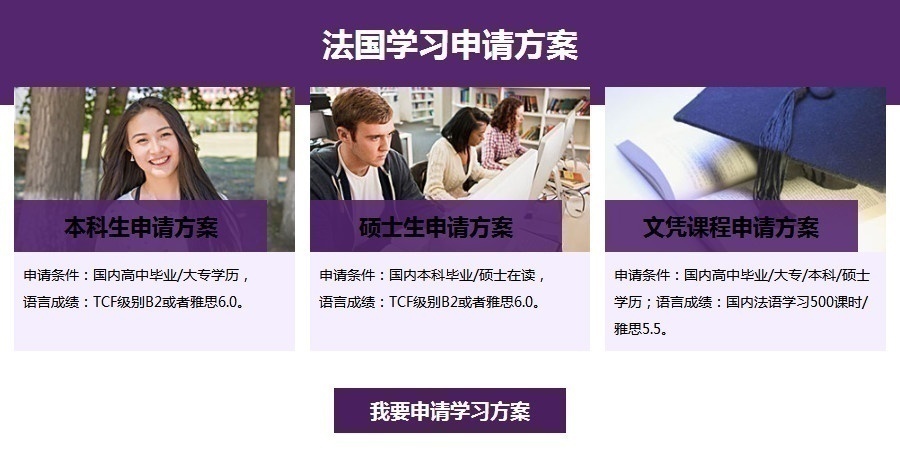 法语学习申请方案