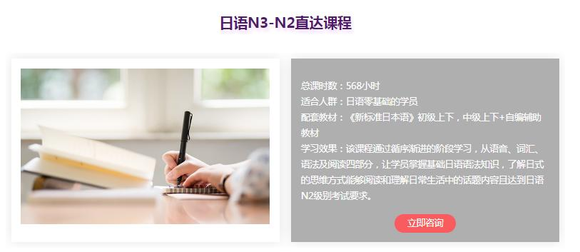 日语等级培训