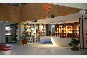 北京市丰台区新北赋学校(原北大附属实验学校)校园一角