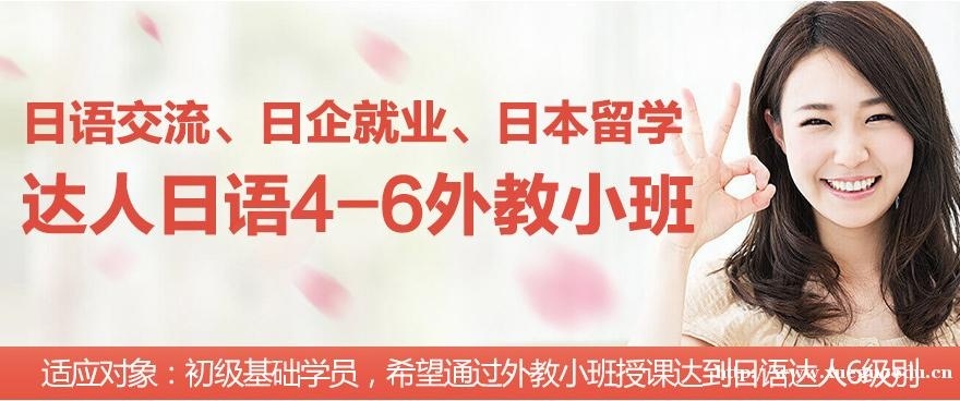 上海日语基础初级外教小班 达人日语4-6级培训班
