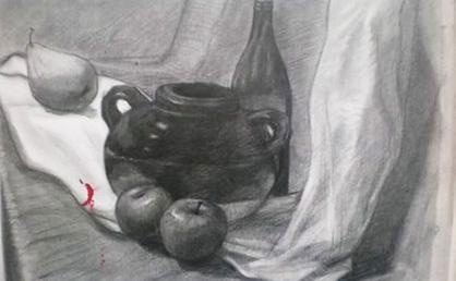 广州广美素描培训班学员作品图片
