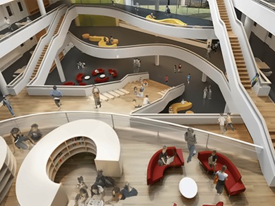 上海安生学校校区大厅