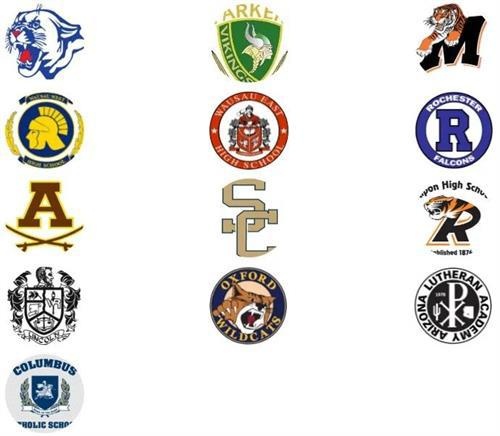 部分友好学校校徽