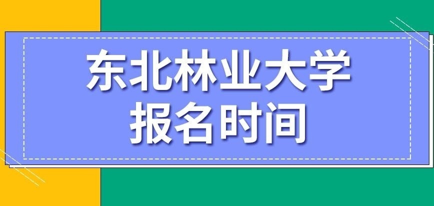 东北林业大学在职研究生报名及考试时间