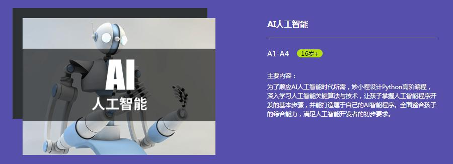 在线少儿编程培训课程体系