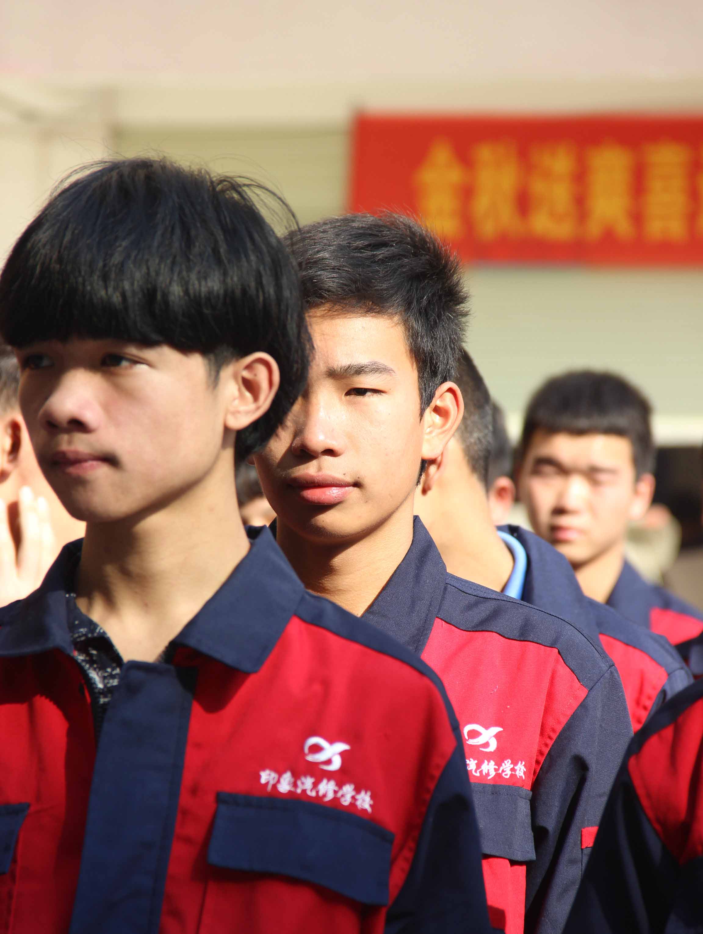  印象学子列队训练，开始！