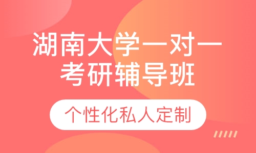 直播课湖南大学一对一考研辅导班