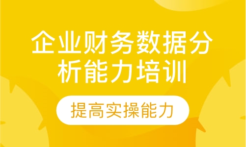 企业财务数据分析能力培训
