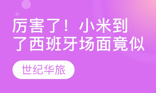 厉害了！小米到了西班牙场面竟似爱疯首发！