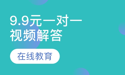 在线教育 9.9元一对一视频解答