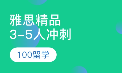 雅思精品3-5人冲刺班
