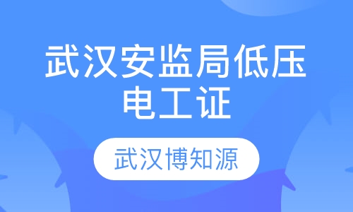 武汉安监局低压电工证