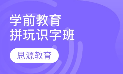 学前教育拼玩识字班
