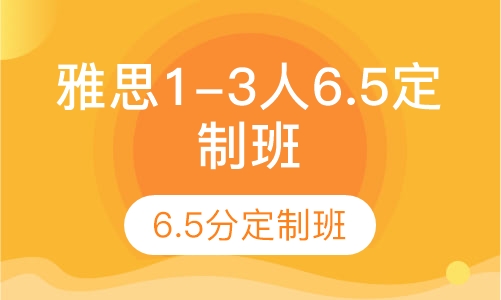 雅思vip1-3人6.5分定制班