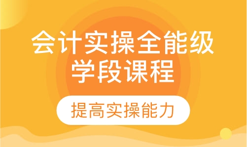 会计实操全能级学段课程